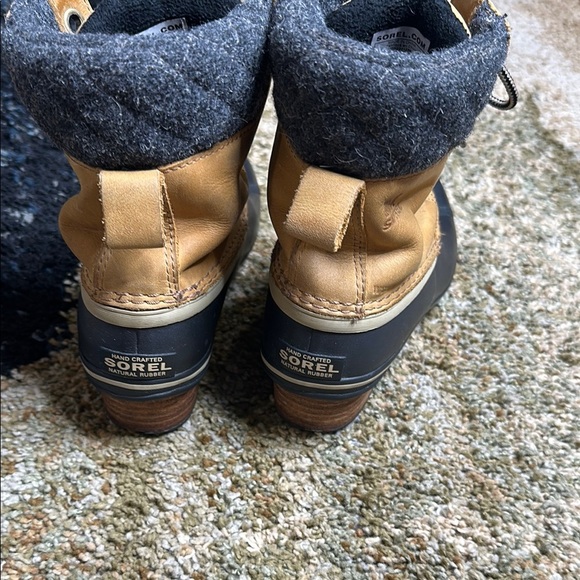 Sorel Waterproof Slimpack II Lace Boot Wool ELK/BLK Women's 7 ⭐️🎉 HOST PICK ⭐️🎉 - Picture 6 of 16